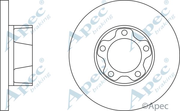 APEC BRAKING Тормозной диск DSK511